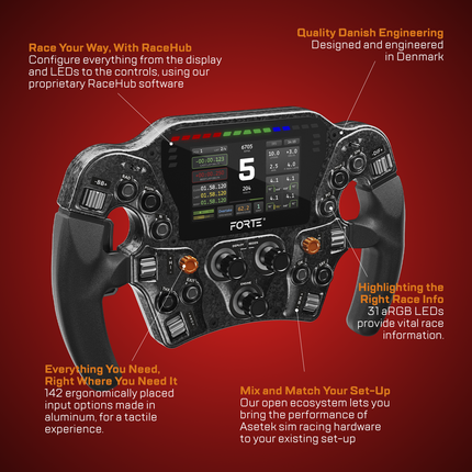Asetek Forte Formula Pro Wheel Button Box
