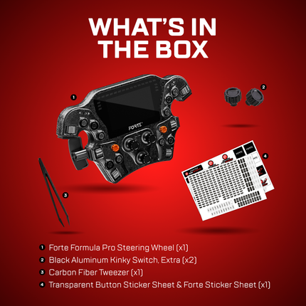 Asetek Forte Formula Pro Wheel Button Box