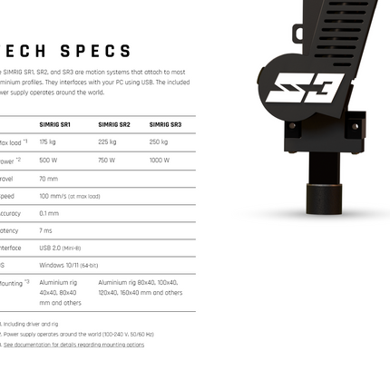 Simrig SR3 Motion System