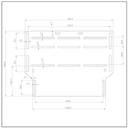 Simgrade Pedal Basis Platte - simracer