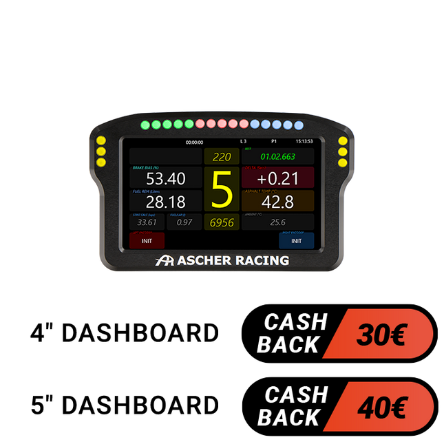 Ascher Racing Dashboard 4"