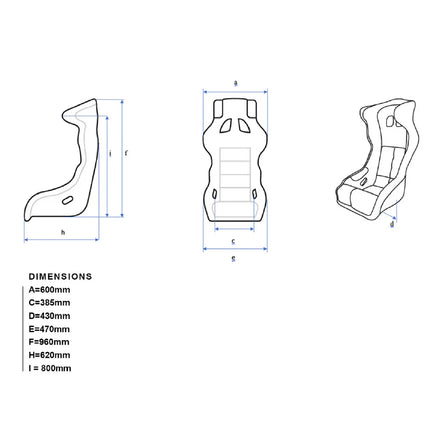 Artisans of Speed/O-Rouge Sitz C2 Cold Fusion Endurance mit EU Steckernetzteil
