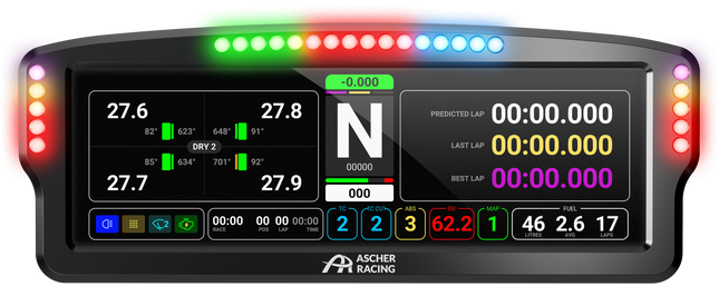 Ascher Racing 8" Dashboard