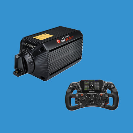 Asetek LaPrima Wheelbase & Forte Pro Wheel Bundle