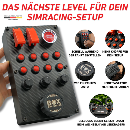 BoxOneRacing GTM-M1 Simracing Button Box für PS5