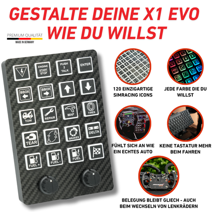 BoxOneRacing X1 Evo Simracing Button Box