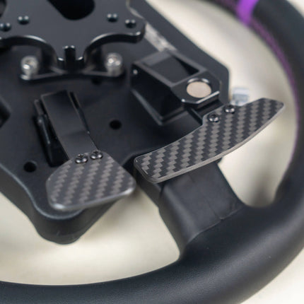 Conspit 310 APEX Steering Wheel, ARGB, 2.99" Display, Dual Paddles, Black, 310mm