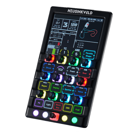 Heusinkveld DisplayDash Simracing Dashboard mit Touchscreen, Drehreglern und RGB-LEDs