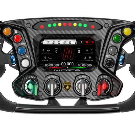 Moza Automobili Lamborghini Squadra Corse Essenza SCV12 Sim-Racing Steering Wheel