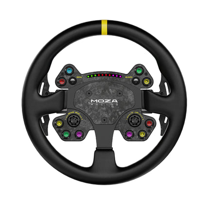 Moza RS V2 Steering Wheel, Round - Leather (33 cm)