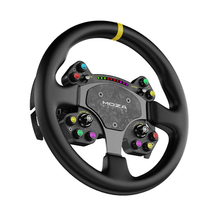 Moza RS V2 Steering Wheel, Round - Leather (33 cm)