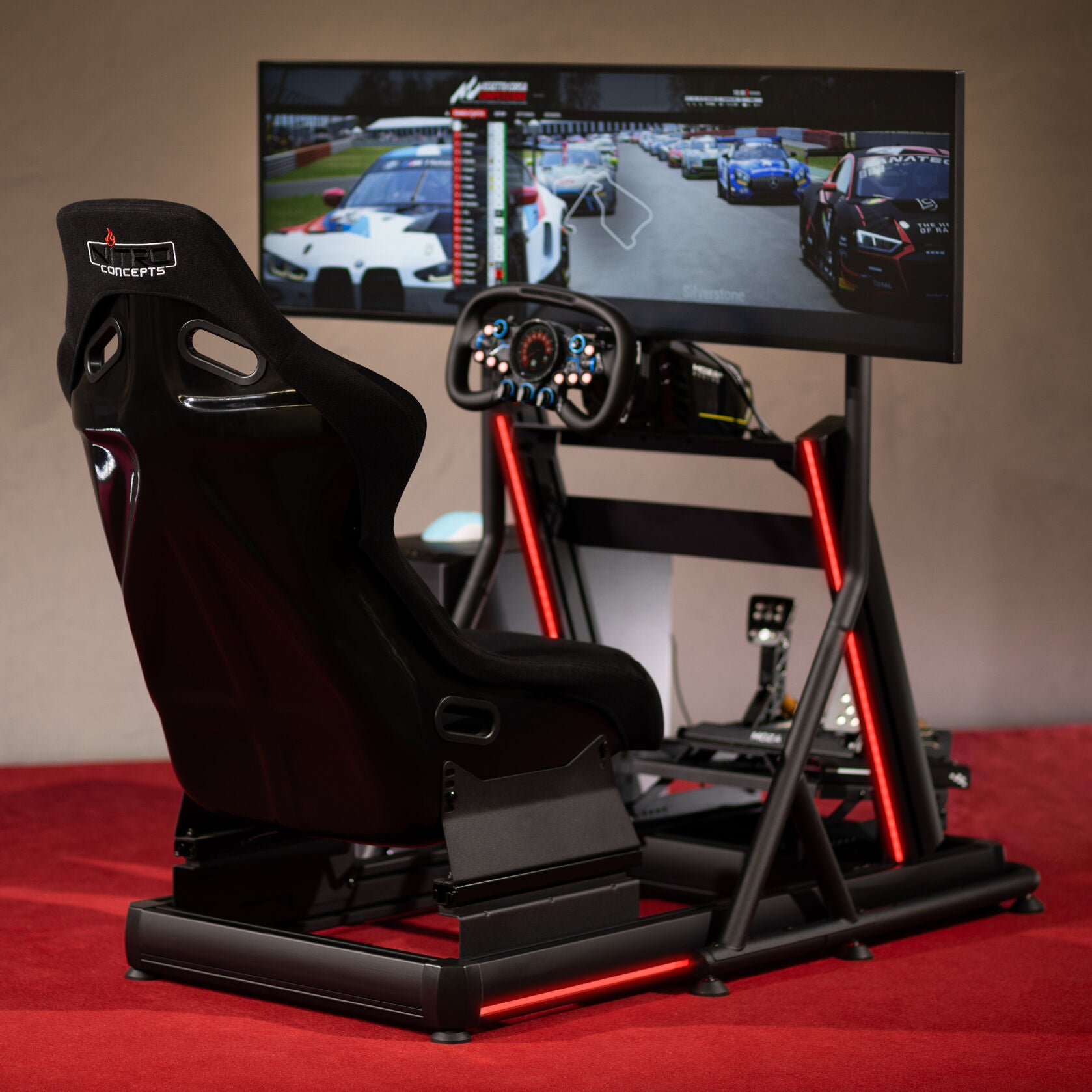 Coffee Racer Rig Nitro Concepts E-Racer - LED-Bundle – simracer