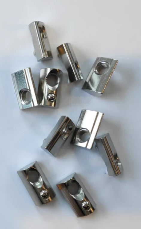 PRO SIMRIG M5 T-Slot Nuts (Spring Loaded) 10er Pack