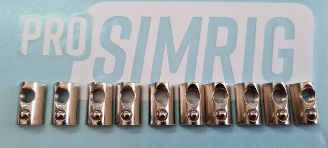 PRO SIMRIG M8 T-Slot Nuts (spring loaded) pack of 10