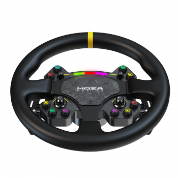 Moza RS V2 Lenkrad, Rund - Leder (33 cm) - simracer
