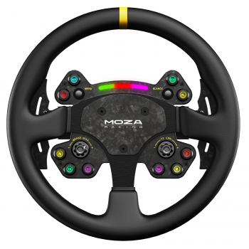 Moza RS V2 Lenkrad, Rund - Leder (33 cm) - simracer