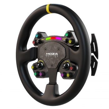 Moza RS V2 Lenkrad, Rund - Leder (33 cm) - simracer