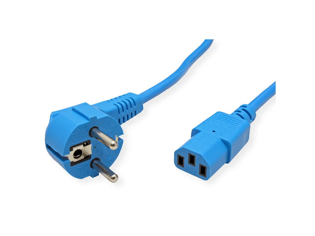 ROLINE power cable Schuko to straight IEC socket