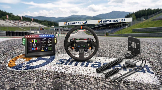 Simagic Bundle: Zeus Sport Wheel, MagicDash 4 Display, MagLink Pro