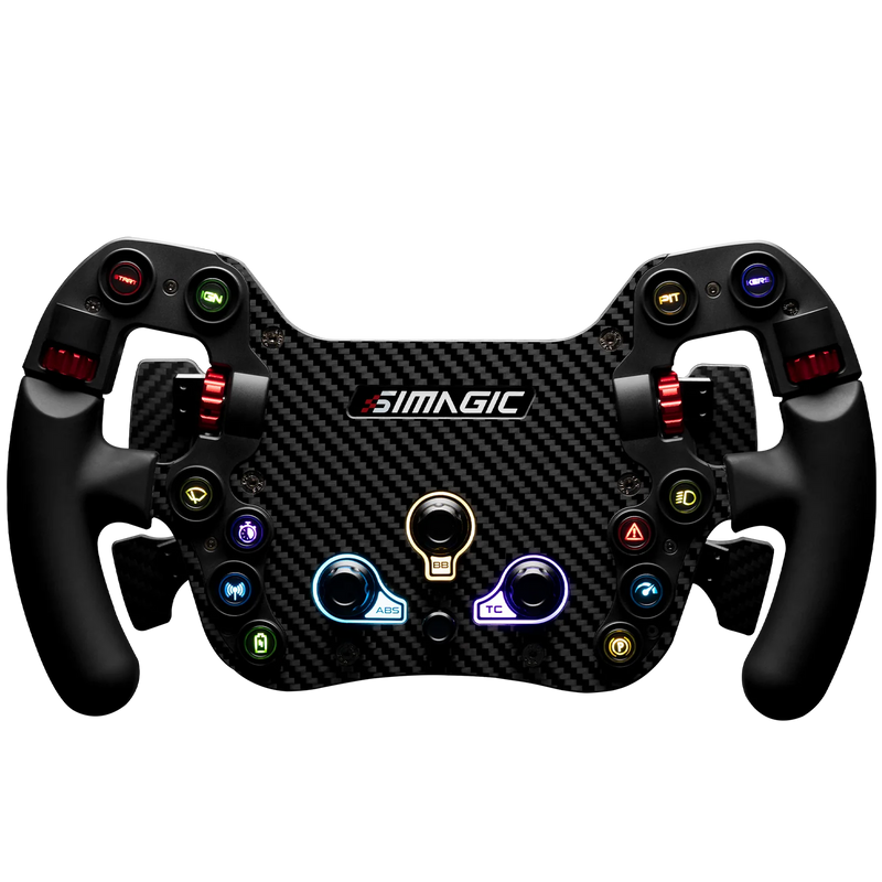 Simagic FX FX-C Steering Wheel, Carbon Fiber, Shifter & Clutch Paddles