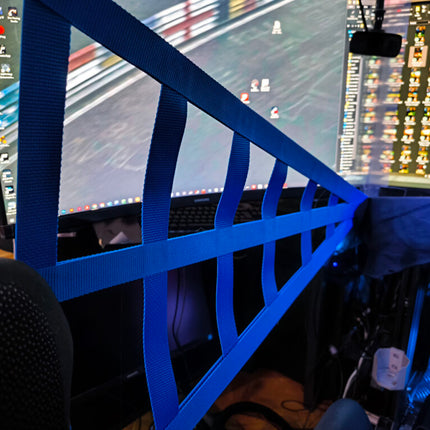 Simracer Simracing Netz Blau