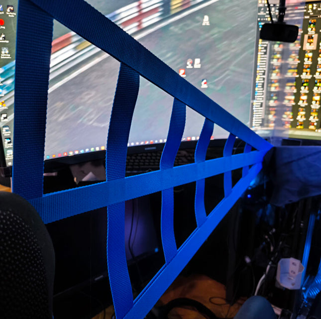 Simracer Simracing Netz Blau