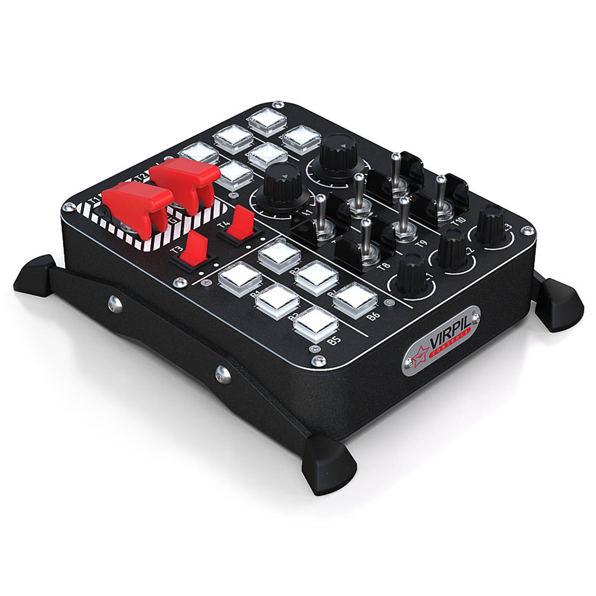 Control Panel Racer VIRPIL Controls Universal Control Panel #1, RGB, 27 controls, black ...