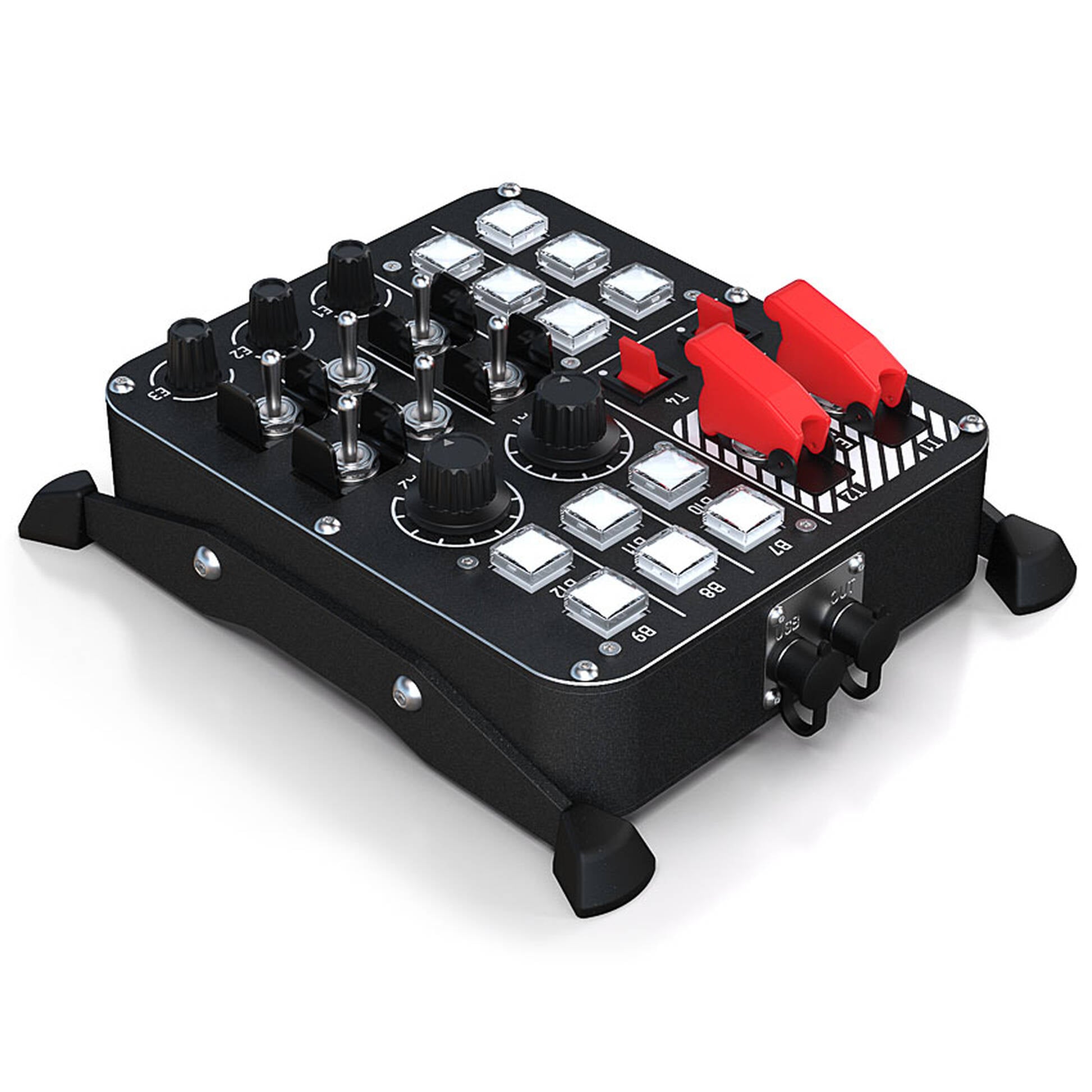 Control Panel Racer VIRPIL Controls Universal Control Panel #1, RGB, 27 controls, black ...