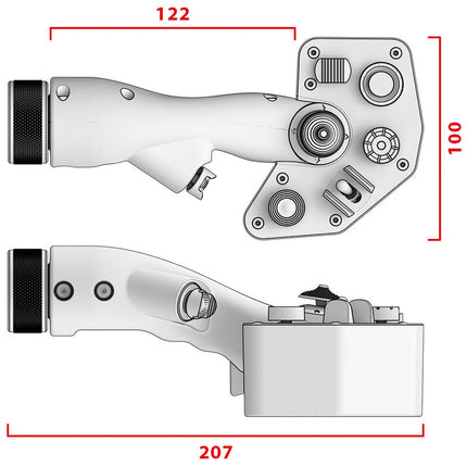 Virpil Controls Hawk-60 Collective Grip