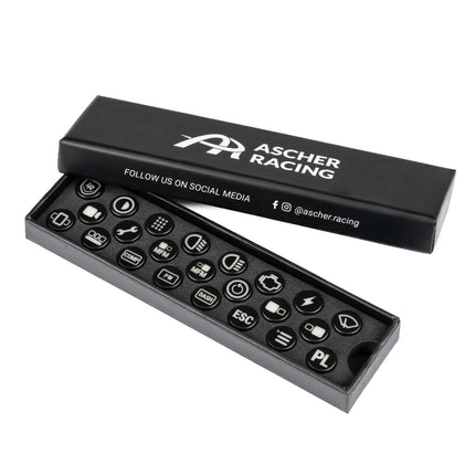 Ascher Racing Lovely Button Caps for the Artura Esports series