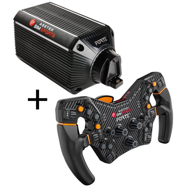 Asetek Simsports Forte Wheelbase & Formula Wheel Bundle