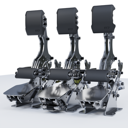 Simgrade R7 Pedalset Gas, Bremse & Kupplung - simracer