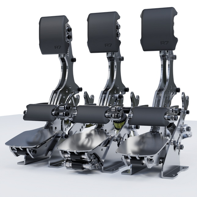 Simgrade R7 Pedalset Gas, Bremse & Kupplung - simracer