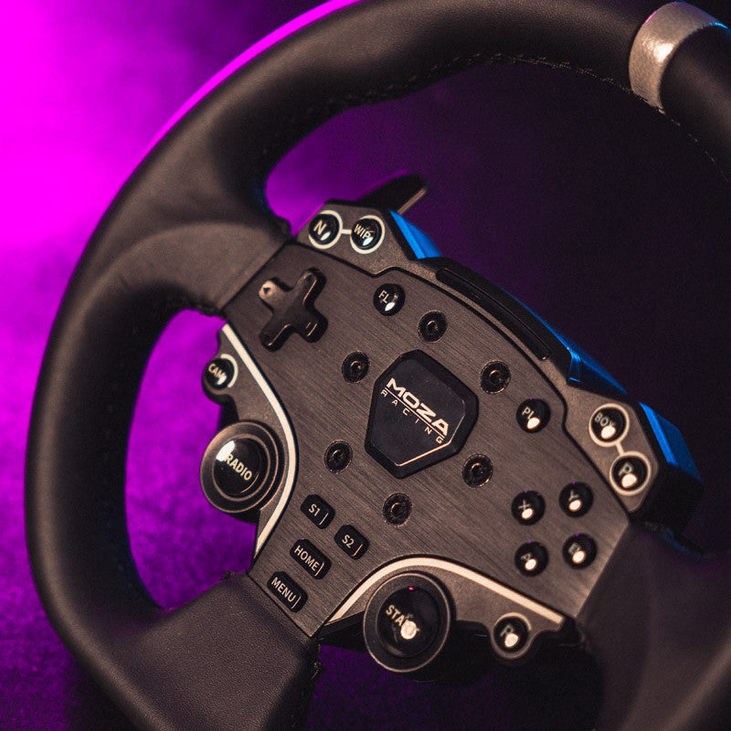Moza R5 Racing Set (R5 Direct Drive Wheelbase, ES Lenkrad, SR-P