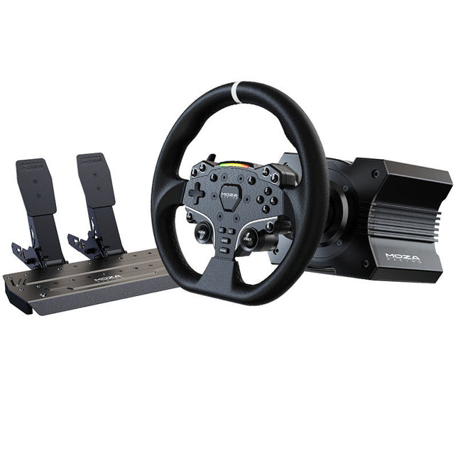 Moza R5 Racing Set (R5 Direct Drive Wheelbase, ES Lenkrad, SR-P Lite Pedale), B-Stock